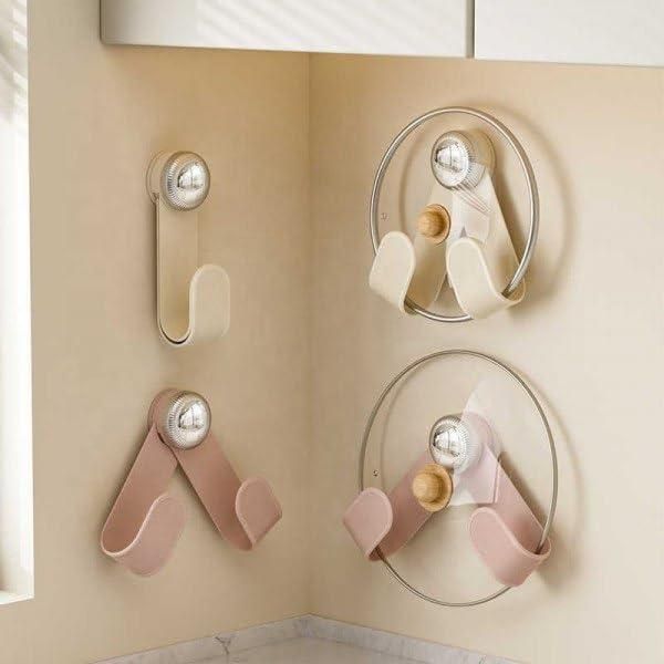Pot Lid Holder With Suction Cup